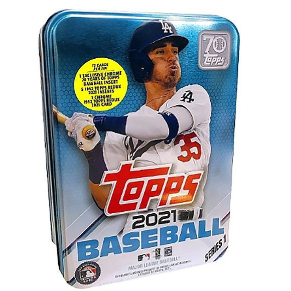 MLB Topps 2021 Series 1 Baseball Trading Tin - Picture 1 of 3